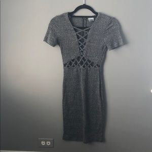 LF gray mini dress